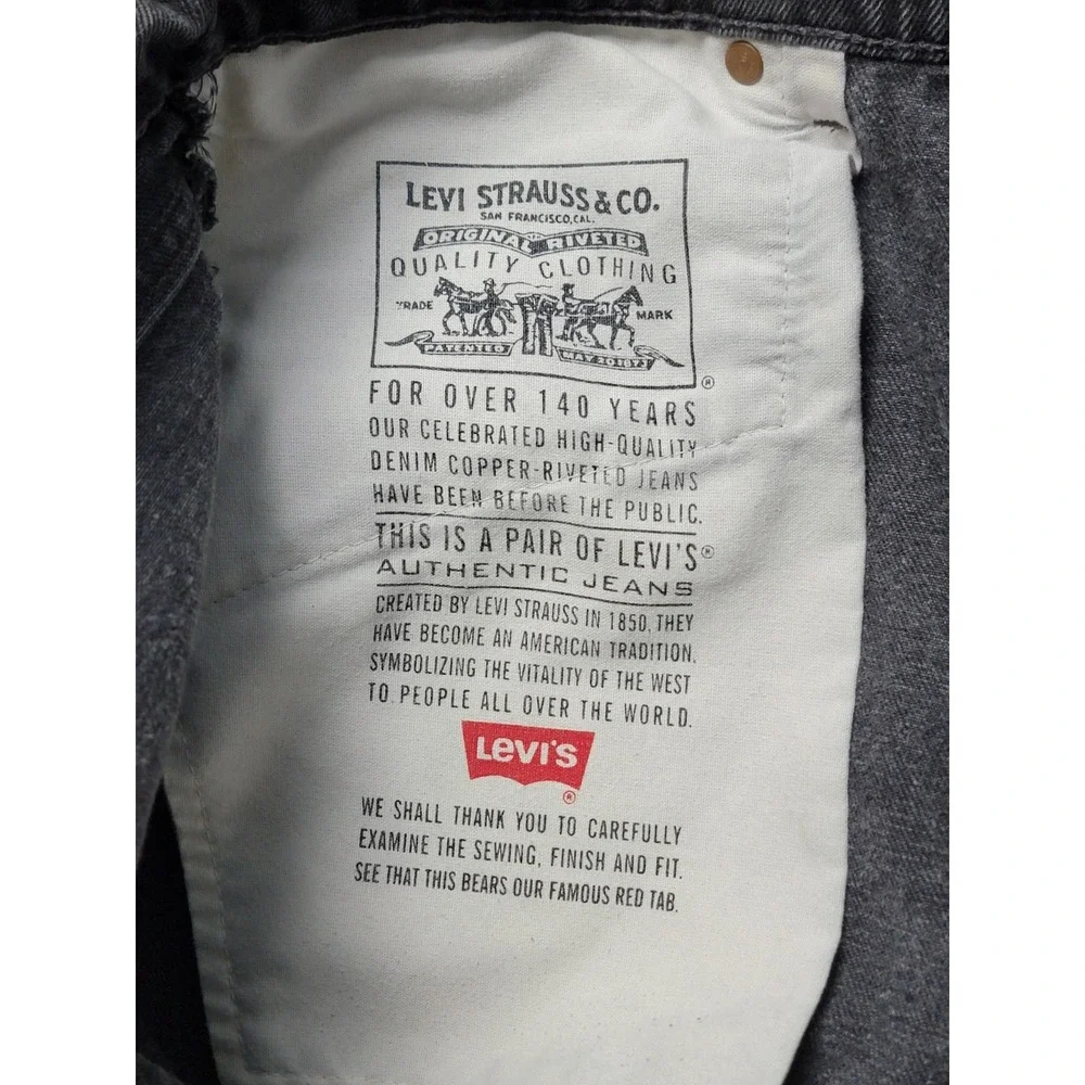 Levi's 550 Jeans Mens 34x34 Gray‎ Denim Relaxed Fit USA Tapered Leg Streetwear